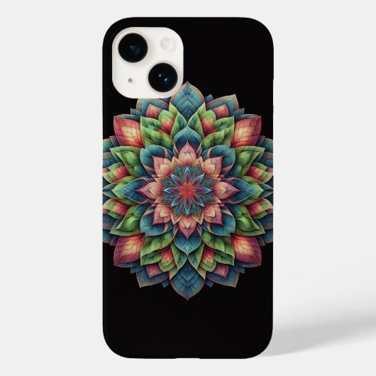 鮮やかな葉の花柄の携帯ケース - カラフルな自然 Case-Mate iPhoneケース (裏面)