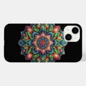 鮮やかな葉の花柄の携帯ケース - カラフルな自然 Case-Mate iPhoneケース (裏面 (横))