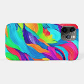 鮮やかな虹の渦巻き抽象芸術 Case-Mate iPhoneケース (裏面(横))