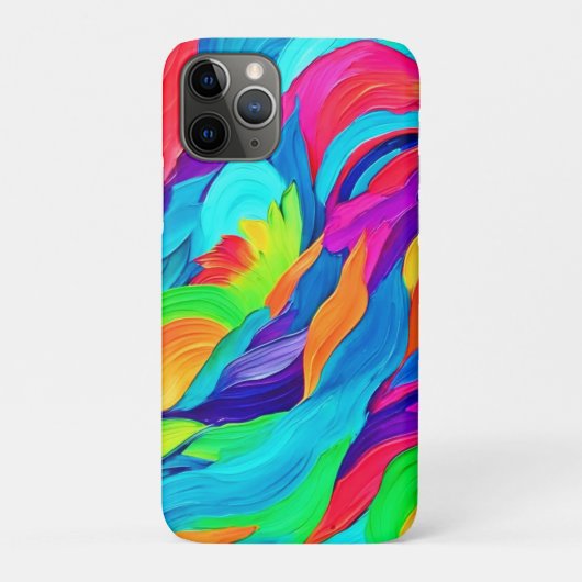 鮮やかな虹の渦巻き抽象芸術 Case-Mate iPhoneケース (裏)