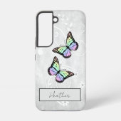 鮮やかな虹の蝶 SAMSUNG GALAXYケース (裏面)