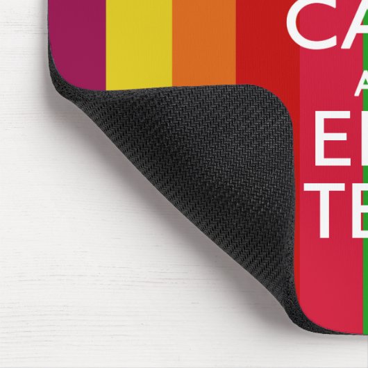 鮮やかな虹はカスタマイズために平静およびあなたの文字を保ちます マウスパッド (コーナー)