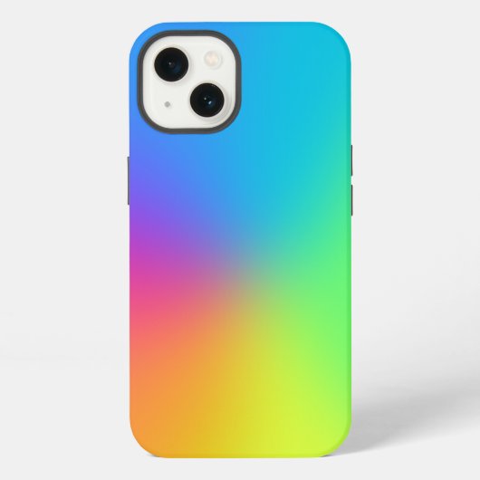 鮮やかな虹グラデーション iPhoneケース (裏面)