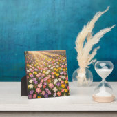 鮮やかな虹色のユリの花畑 フォトプラーク (インサイチュ)