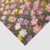 鮮やかな虹色のユリの花畑 薄葉紙 (詳細)