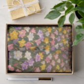 鮮やかな虹色のユリの花畑 薄葉紙 (ギフト)