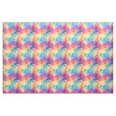 鮮やかな虹色の抽象画 ファブリック (ファットクウォーター)
