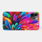 鮮やかな虹色の花のアブストラクト Case-Mate iPhoneケース (裏面(横))