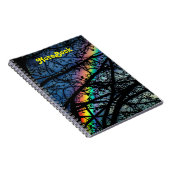 鮮やかな虹|の春の木 ノートブック (右側)