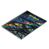 鮮やかな虹|の春の木 ノートブック (左側)