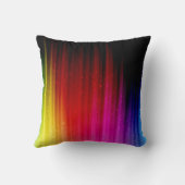 鮮やかな虹-多彩の縞パターン クッション (裏面)