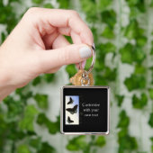 鮮やかな蝶キーチェーン キーホルダー (手)