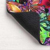 鮮やかな蝶 マウスパッド (コーナー)