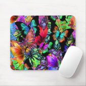 鮮やかな蝶 マウスパッド (マウス)