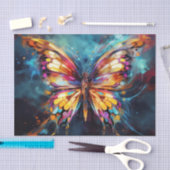 鮮やかな蝶 薄葉紙 (クラフト)