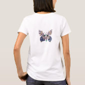 鮮やかな蝶Tシャツ Tシャツ (裏面)