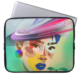 鮮やかな融合 ラップトップスリーブ