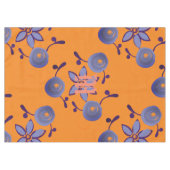 鮮やかな装飾大きな花の模様 テーブルクロス (正面(横))