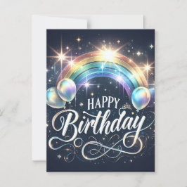 鮮やかな誕生日カード ポストカード