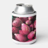 鮮やかな赤いとげのある梨サボテンの果実 缶クーラー (缶正面)