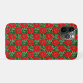 鮮やかな赤いキンポウゲの花柄 Case-Mate iPhoneケース (裏面(横))