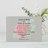 鮮やかな赤いゼラニウム 招待状 (スタンド正面)