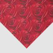 鮮やかな赤いバラの花の写真の抽象芸術パターン 薄葉紙 (詳細)