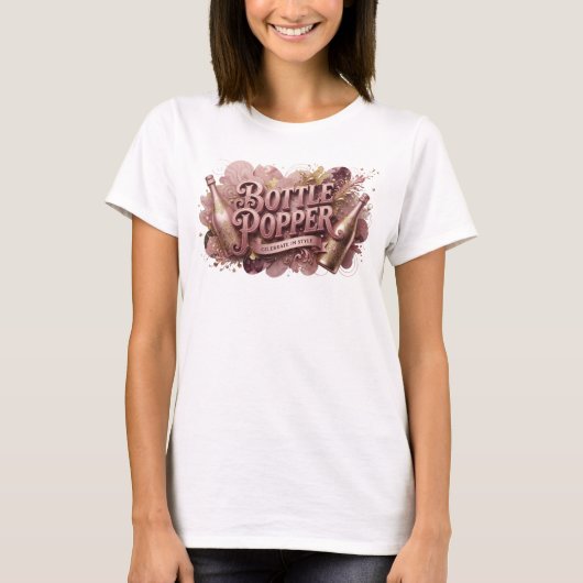 鮮やかな赤いボトルオープナーTシャツ Tシャツ (正面)