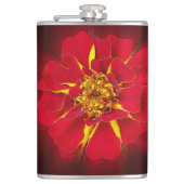 鮮やかな赤いマリーゴールド フラスク (正面)