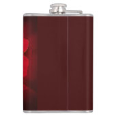 鮮やかな赤いマリーゴールド フラスク (裏面)