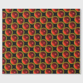 鮮やかな赤いルビー宝石 ラッピングペーパー (フラット)