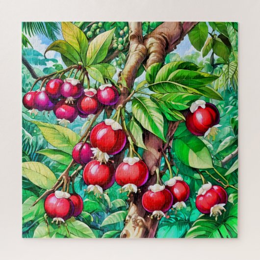 鮮やかな赤い果実 ジグソーパズル (縦)