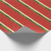 鮮やかな赤い水の色のスイカ包装紙 ラッピングペーパー (角)