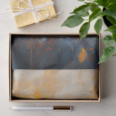 鮮やかな赤い狐のデジタルペイントデコパージ 薄葉紙 (ギフト)