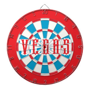 鮮やかな赤い縁のVEGASアメリカーナ ダーツボード