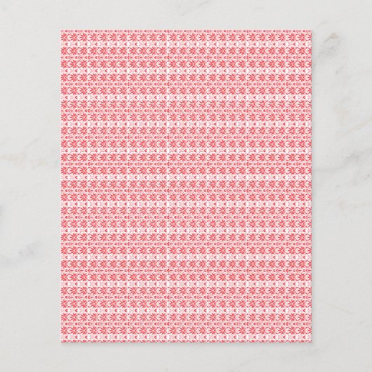 鮮やかな赤とオレンジの抽象デザインで渦巻き チラシ (正面)