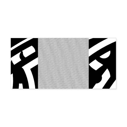 鮮やかな赤とピンを持つ装飾的なペイズリーデザイン セルフインキングスタンプ (デザイン)