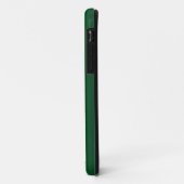 鮮やかな赤と白とフォレストグリーンのレーシングストライプ Case-Mate iPhoneケース (裏面/左)