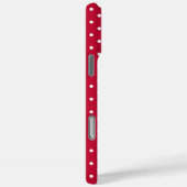 鮮やかな赤と白の水玉模様 Case-Mate iPhoneケース (裏面 / 右)