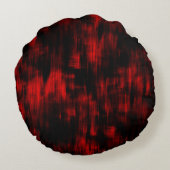 鮮やかな赤と黒のスクラッチスポット ラウンドクッション (裏面)