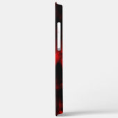 鮮やかな赤と黒のスクラッチスポット Case-Mate iPhoneケース (裏面 / 左)