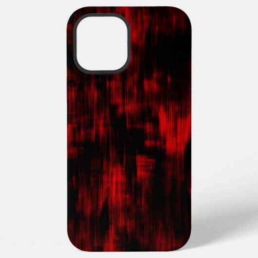 鮮やかな赤と黒の傷跡 iPhoneケース (裏面)