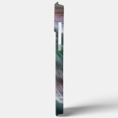 鮮やかな赤に銀色の緑のミントのデジタルスケリー Case-Mate iPhoneケース (裏面 / 左)