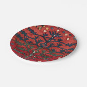 鮮やかな赤のペルシャIII幾何学的形状  ペーパープレート (アングル)