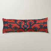 鮮やかな赤のペルシャIII幾何学的形状  ボディピロー (裏面)