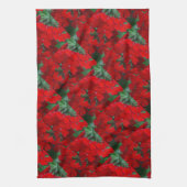 鮮やかな赤ゲラニウム キッチンタオル (縦)