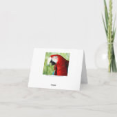 鮮やかな赤 カード (裏面)