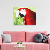 鮮やかな赤 キャンバスプリント (インサイチュ (リビング))