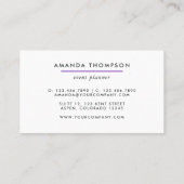 鮮やかな輝くインクのスプラッシュ名刺 名刺 (裏面)