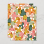 鮮やかな迷彩柄の染み枕 ポストカード (正面/裏面)